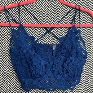 FREE PEOPLE Blue Bralette - Medium